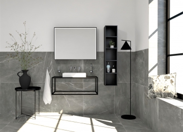 Marmerlook badkamer tegels